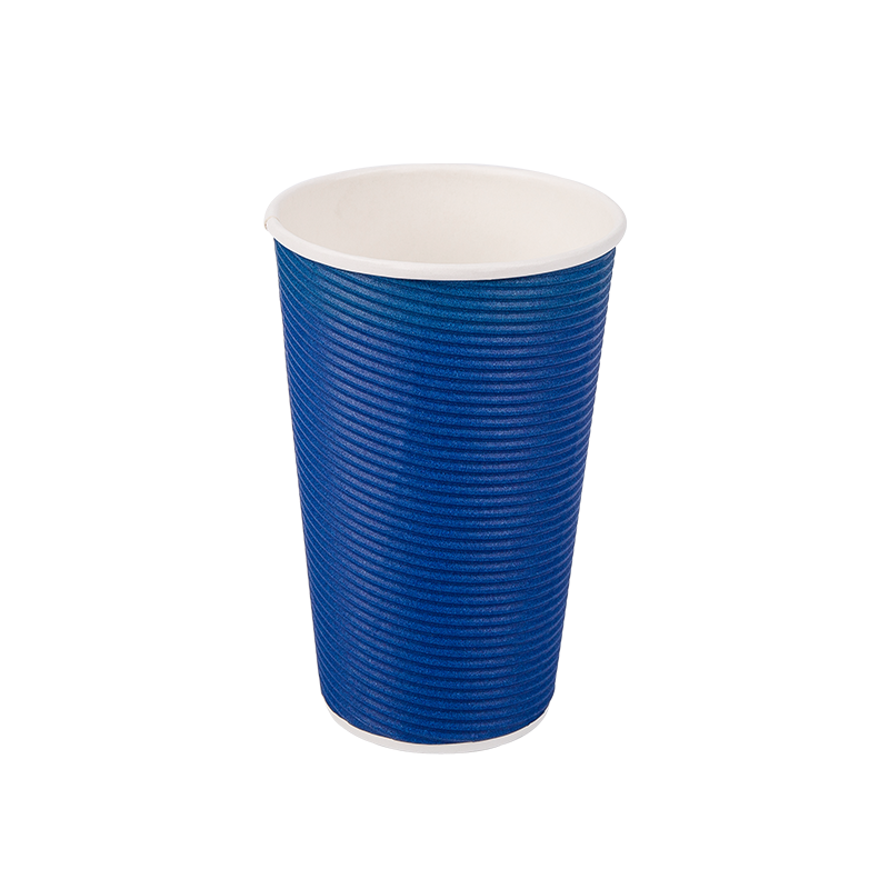 Cawan Kertas Beralun Boleh Terbiodegradasi 16oz