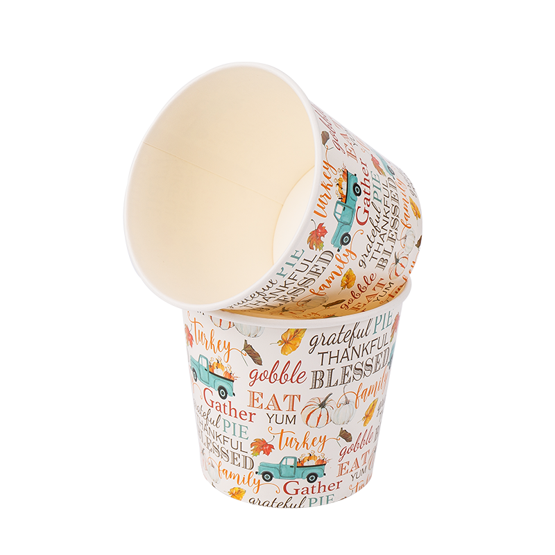 Cawan Ais Krim Kertas Boleh Terbiodegradasi 32oz