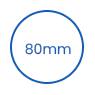 Tudung Cawan PS Pakai 80mm icon