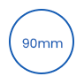 Tudung Cawan PS Pakai 90mm icon